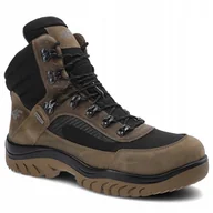 Buty trekkingowe męskie - Brązowe Trekkingi 4F Męskie Sportowe Buty Zimowe - miniaturka - grafika 1