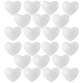 Wesele i ślub - BALONY SERCA BIAŁE Ślub Wesele Party Urodziny Ślub 30cm 50szt - miniaturka - grafika 1