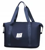 Torebki damskie - TORBA WEEKENDOWA PLAŻOWA SHOPPERKA GRANATOWA - miniaturka - grafika 1