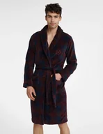 Szlafroki męskie - Szlafrok Undergo 40985-83X Bordowy - miniaturka - grafika 1