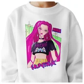 Bluzy dla dziewczynek - BLUZA DZIECIĘCA HUNTRIX MIRA KPOP 122-128 BAWEŁNIANA JAKOŚĆ - miniaturka - grafika 1