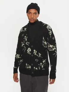 BALR. Kardigan B1276.1002.102 Czarny Box Fit - Swetry męskie - miniaturka - grafika 1