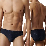 Kąpielówki męskie - KĄPIELÓWKI MĘSKIE slipy szybkoschnące na basen dopasowane Atlantic *M - miniaturka - grafika 1