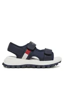 Buty dla chłopców - Tommy Hilfiger Sandały T3B2-33900-1591 M Granatowy - miniaturka - grafika 1