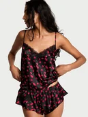 Piżamy damskie - Very Sexy Satynowy zestaw z koronką do spania Satin Rose Lace-Trim - miniaturka - grafika 1