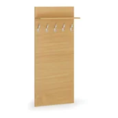 Meble do przedpokoju - Garderoba z wieszakami PRIMO, 5 haczyków, półka, buk - miniaturka - grafika 1