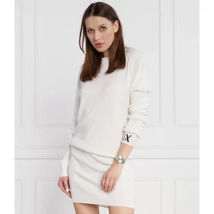 Armani Exchange Sukienka Vestito | z dodatkiem wełny - Sukienki - miniaturka - grafika 1