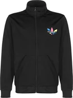 Bluzy dla dziewczynek - adidas Bluza dziecięca uniseks, czarny, 7-8 Lat - miniaturka - grafika 1