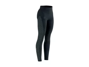 COMPRESSPORT Legginsy biegowe damskie WINTER RUN LEGGING czarne - Spodnie sportowe damskie - miniaturka - grafika 1