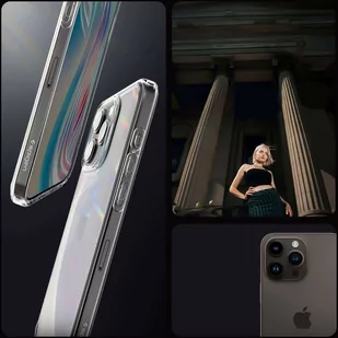 Etui do iPhone 15 Pro Spigen Ultra Hybrid Case obudowa plecki Crystal Clear - Etui i futerały do telefonów - miniaturka - grafika 2