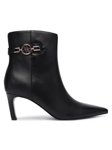 Guess Botki FLFPAI LEA10 Czarny - Botki damskie - miniaturka - grafika 1