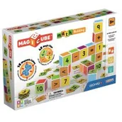 Klocki - GeoMag Magicube. Maths Building. Zestaw 16 kostek i 45 nakładek magnetycznych - miniaturka - grafika 1