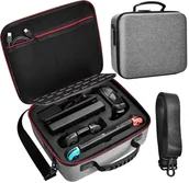 Akcesoria do Nintendo - Etui case kuferek walizka torba do Nintendo Switch i Nintendo Switch OLED | szary - miniaturka - grafika 1