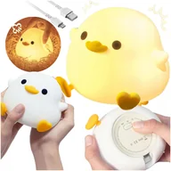 Lampy stojące - Lampka w kształcie KACZKI Urocza lampka nocna KACZUSZKA SILIKONOWA USB - miniaturka - grafika 1