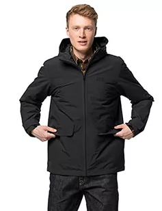Jack Wolfskin Męska kurtka White Forest Jacket M czarny S 1114401 - Kurtki męskie - miniaturka - grafika 1