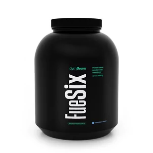 GymBeam Białko FueSix 2000 g truskawka - Odżywki białkowe - miniaturka - grafika 3