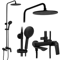 Zestawy prysznicowe - Rea Zestaw Prysznicowy REA AVALON CZARNY - miniaturka - grafika 1