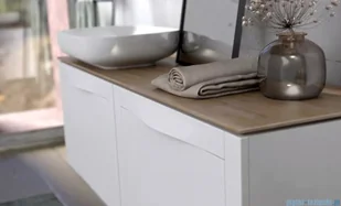 Oristo Skagen szafka z umywalką wisząca 59x50x45 biały mat OR49-SD1S-60-2/UME-TW-60-91 | - Szafki łazienkowe - miniaturka - grafika 6