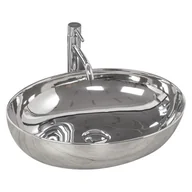 Umywalki - Rea Carola Slim Silver 511x398x135 REA-U5400 - miniaturka - grafika 1