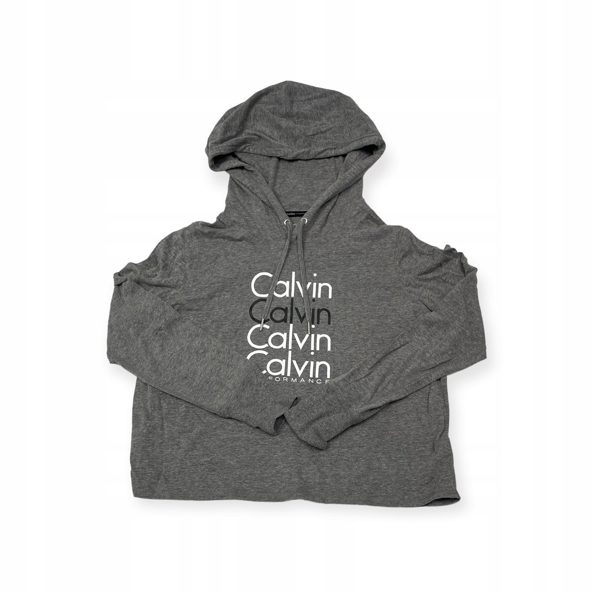 Bluzka damska na długi rękaw z kapturem Calvin Klein M