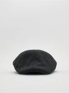 Czapki męskie - Reserved - Kaszkiet z domieszką wełny - ciemnoszary - miniaturka - grafika 1