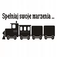 Naklejki na ścianę - Napis na ścianę naklejka 150x75cm wybór koloru cytat Spełniaj swoje.. 21 - miniaturka - grafika 1