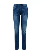 Spodenki męskie - Blend BHJet Fit Jogg Fit Jogg - NOOS męskie spodnie jeansowe Denim Slim Fit, Denim Middle Blue (76201), 33W / 32L - miniaturka - grafika 1