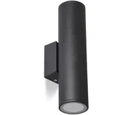 Lampy ogrodowe - Kinkiet zewnętrzny 2xGU10/35W/230V IP54 okrągły czarny - miniaturka - grafika 1