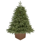 Choinki - CHOINKA SZTUCZNA JODŁA SZLACHETNA PE PREMIUM W KWADRATOWEJ DONICY 180 CM X-CHOINKA - miniaturka - grafika 1