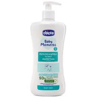 Kosmetyki kąpielowe dla dzieci - Chicco PŁYN DO KĄPIELI PROTECTION 500 ML 0 M+ Baby Moments TOW018713 - miniaturka - grafika 1