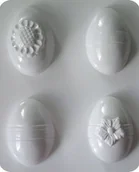 Akcesoria rzeźbiarskie - Forma do odlewów gipsu, pisanki 3D, 2 elementy - miniaturka - grafika 1