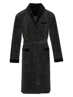 Szlafroki męskie - Vossen Szlafrok "Alberto" w kolorze czarnym - miniaturka - grafika 1