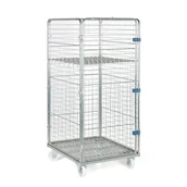 Wózki magazynowe - Wózek kontenerowy, 1 półka, 1640 x 720 x 810 mm - miniaturka - grafika 1