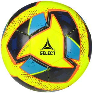 Piłka nożna Select Classic żółto-niebieska 18521 - rozmiar piłek - 4 - Piłka nożna - miniaturka - grafika 1