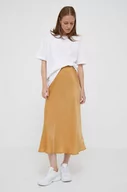 Spódnice - Rich & Royal spódnica kolor brązowy midi prosta - miniaturka - grafika 1