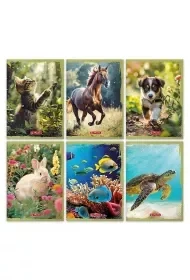 Zeszyt A5/16K kratka Animals (20szt) - Zeszyty szkolne - miniaturka - grafika 1