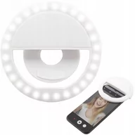 Selfie stick - LAMPA PIERŚCIENIOWA DO SELFIE lampka ring / 28 LED - miniaturka - grafika 1