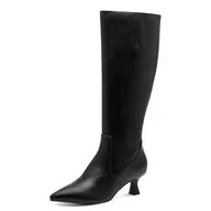 Kozaki damskie - Marco Tozzi Damskie 2-25508-45 modne kozaki, czarne, 41 EU, czarny, 41 EU - miniaturka - grafika 1