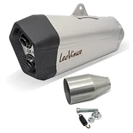 Części motocyklowe - Tłumik końcowy LeoVince LV-12, stal nierdzewna, nasadka węglowa, Ø 75 mm, uniwersalny - miniaturka - grafika 1