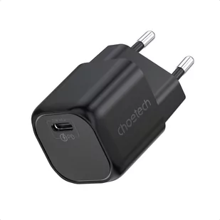 Choetech ładowarka sieciowa GaN USB Typ C PD 30W czarny (PD5007) PD5007 - Ładowarki do telefonów - miniaturka - grafika 1