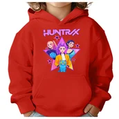 Bluzy dla dziewczynek - BLUZA DZIECIĘCA KPOP DEMON HUNTERS HUNTRIX 104 Z KAPTUREM BAWEŁNIANA - miniaturka - grafika 1