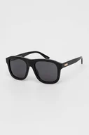 Okulary przeciwsłoneczne - Gucci okulary przeciwsłoneczne męskie kolor czarny - miniaturka - grafika 1