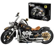 Klocki - MEGA ZESTAW KLOCKI MOTOCYKL CZARNY - miniaturka - grafika 1