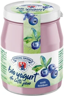 JOGURT BORÓWKOWY Z MLEKA SIENNEGO BEZGLUTENOWY BIO 150 g (SŁOIK) - STERZING-VIPITENO - Zdrowa żywność - miniaturka - grafika 1