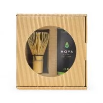 MOYA MATCHA (herbaty zielone, ma ZESTAW HERBATA ZIELONA MATCHA W PROSZKU CODZIENNA BIO 30 g + MIOTEŁKA BAMBUSOWA CHASEN - MOYA MATCHA