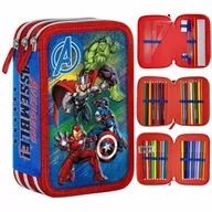 Piórniki - Piórnik Trzykomorowy Z Wyposażeniem Avengers Marvel Giotto - miniaturka - grafika 1