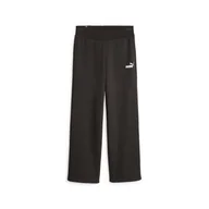 Spodnie damskie - Damskie Spodnie PUMA ESS+ STRAIGHT LEG SMALL LOGO PANTS FL 67609301 – Czarny - miniaturka - grafika 1