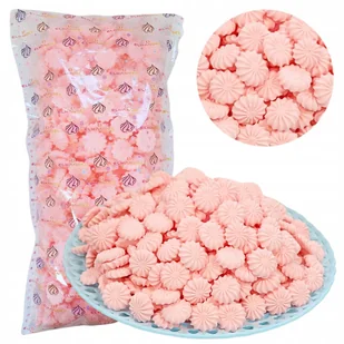 Posypka na tort bezy beziki różowe cukrowe ozdoby dekoracje urodzinowe 500g - Dodatki do ciast w proszku - miniaturka - grafika 1