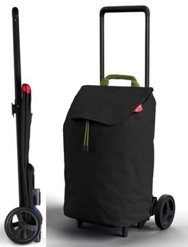 Wózek Nowy Easy Gimi na zakupy torba kółkach czarny składany premium