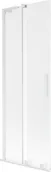 Parawany nawannowe - Mexen Velar L parawan nawannowy 2-skrzydłowy rozsuwany 75 x 150 cm, szron, biały - 896-075-003-31-20 - miniaturka - grafika 1